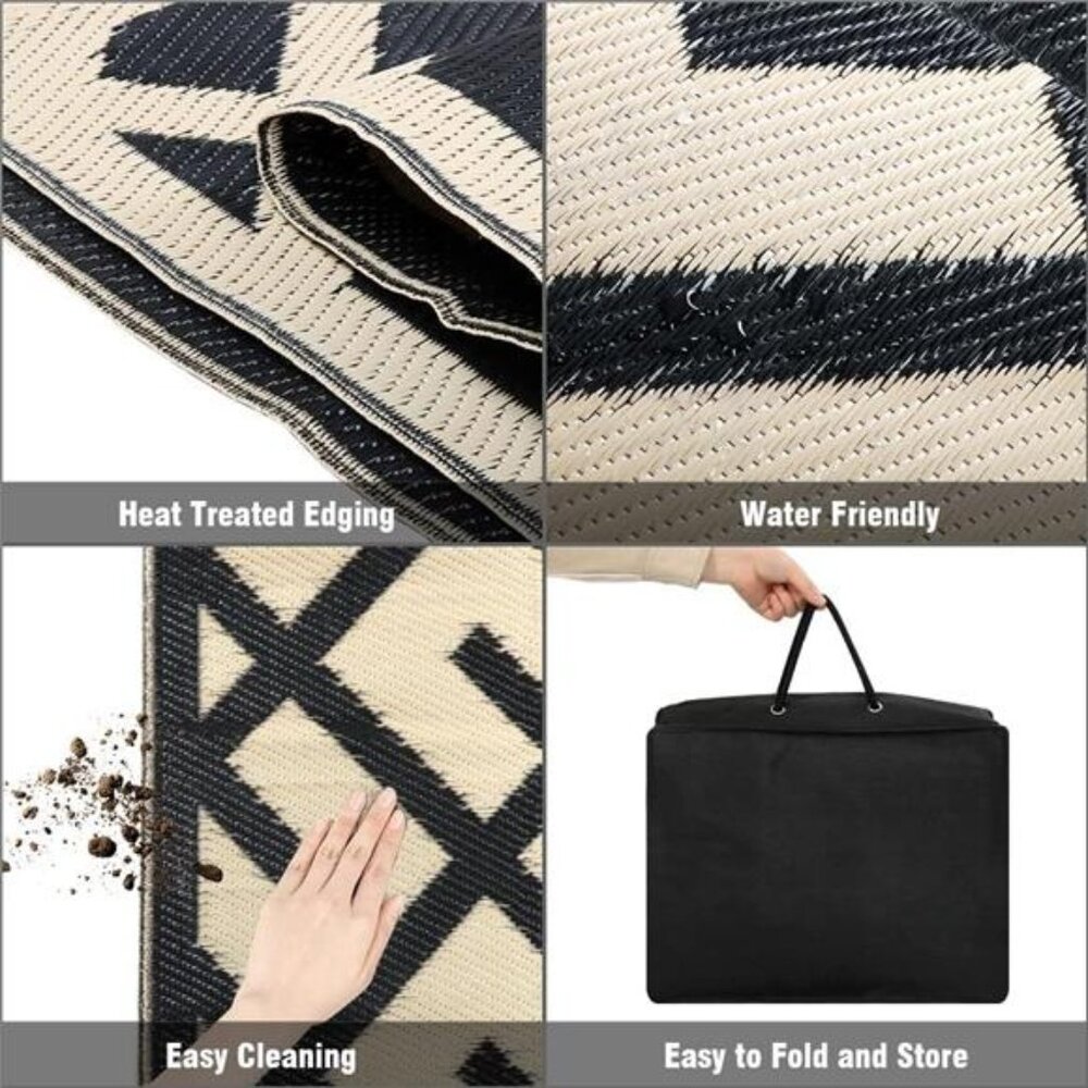 Reversible Mats - Plastic Straw Rug,Outdoor Rug,Modern Area Rugs,Large Floor Mat - Picture 3 of 7